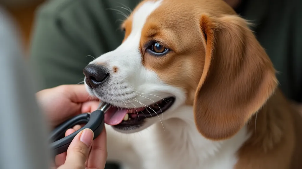 Beagle nail trimming
