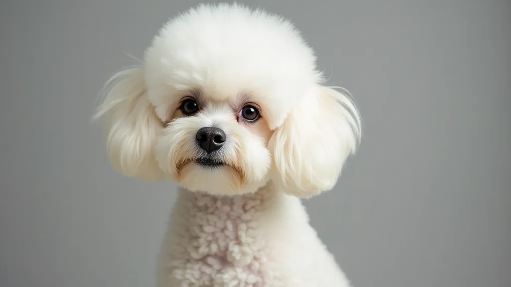 Perfectly groomed Bichon Frise
